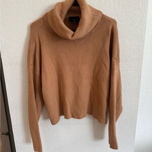 Vici Camel Cowl Neck Sweater
